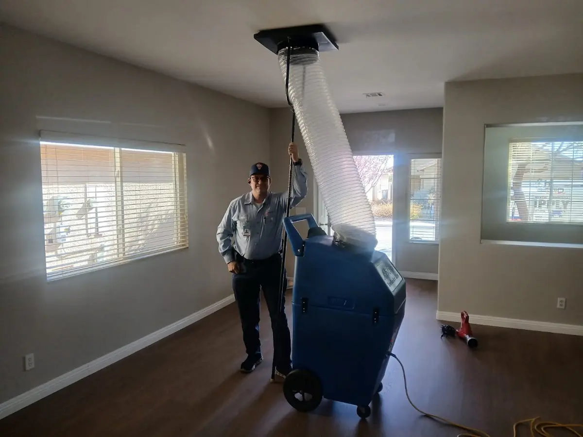 Professional Dryer Vent Cleaning work inside a Grand Blanc home